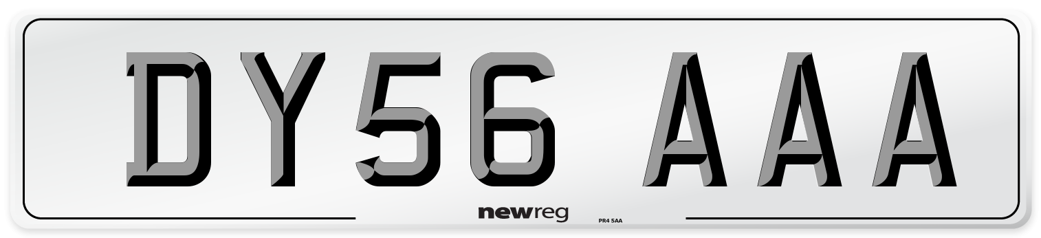 DY56 AAA Number Plate from New Reg